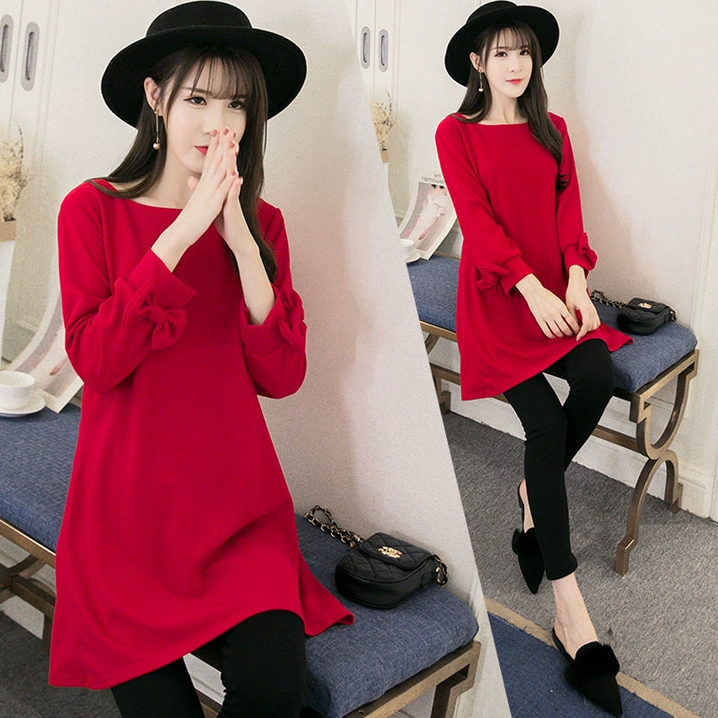 Fashion Red Underwear Maternity Pants Two-Piece Maternity Dress Shopifynow