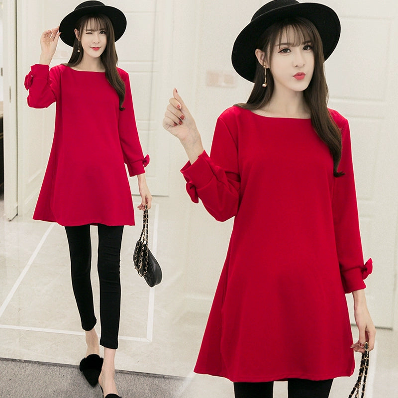 Fashion Red Underwear Maternity Pants Two-Piece Maternity Dress Shopifynow