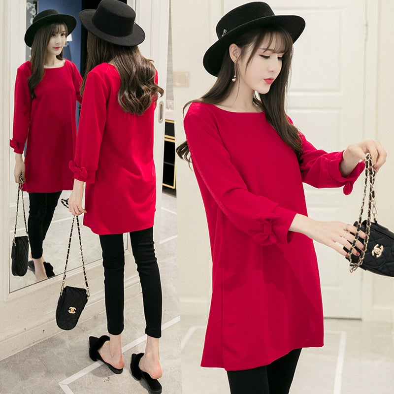 Fashion Red Underwear Maternity Pants Two-Piece Maternity Dress Shopifynow