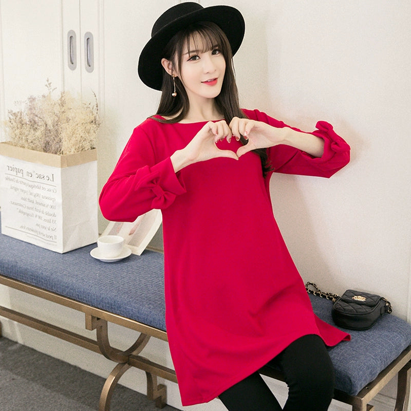 Fashion Red Underwear Maternity Pants Two-Piece Maternity Dress Shopifynow