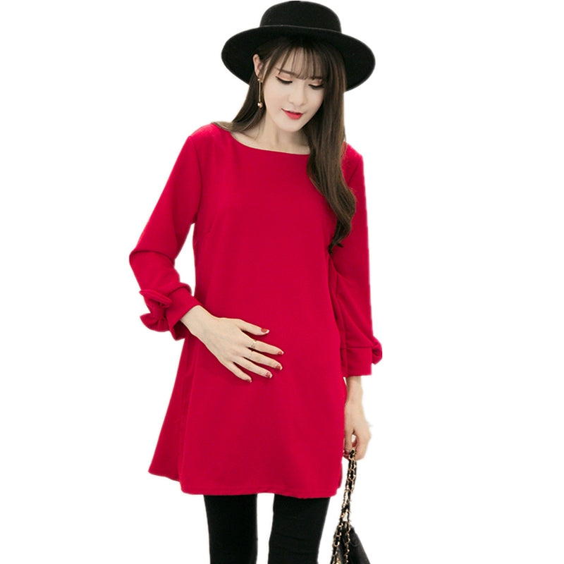 Fashion Red Underwear Maternity Pants Two-Piece Maternity Dress Shopifynow