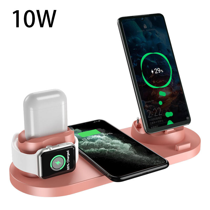 Wireless Charger For IPhone Fast Charger For Phone Fast Charging Pad For Phone Watch 6 In 1 Charging Dock Station New Shop Deals