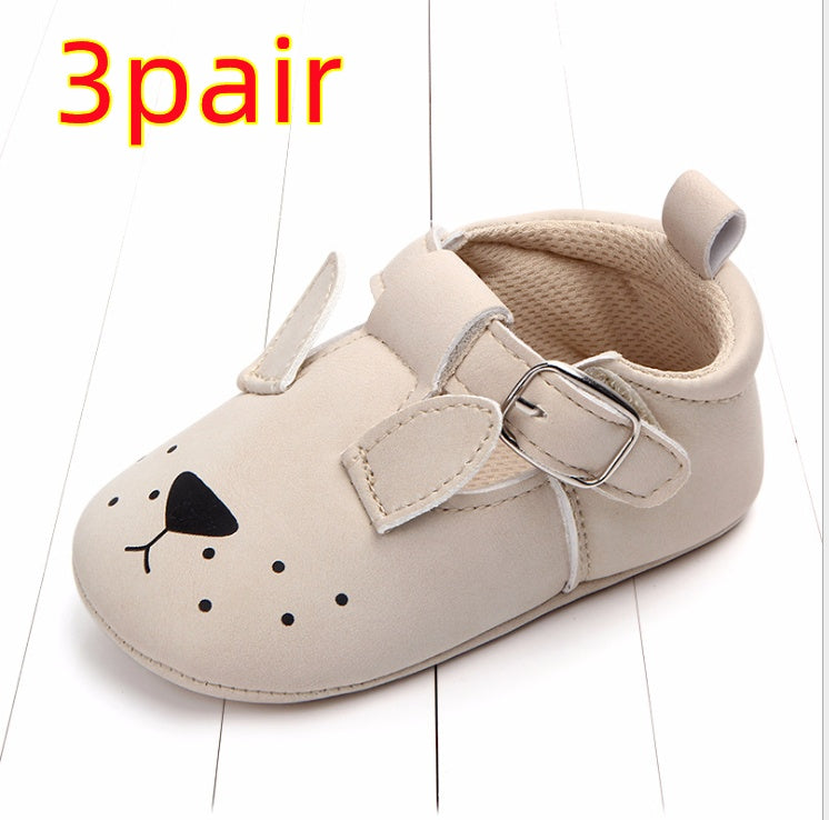 Spring and autumn cartoon animal baby shoes matte leather non-slip soft bottom baby shoes wholesale 0884 CJ