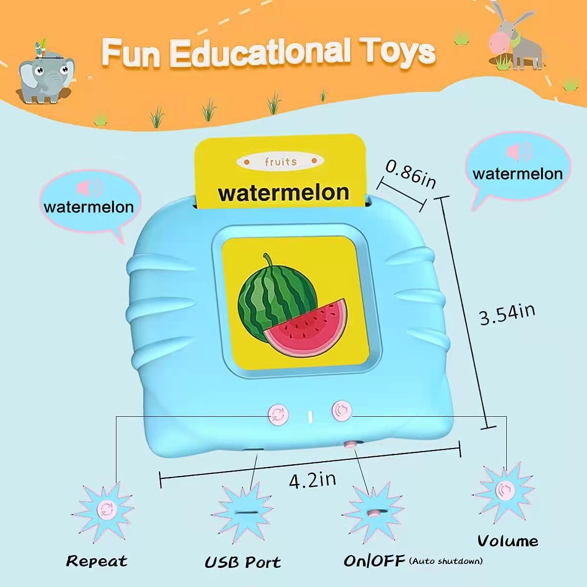 Children's Enlightening Early Education Smart Pure English Card Shopifynow