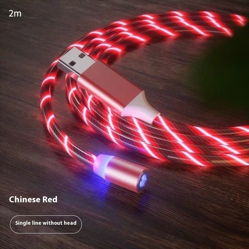 Magnetic Charging Cable Streamer Fast Charging Cable Lighting Micro USB Cable LED Magnet Charger Type-C Cable Shopifynow