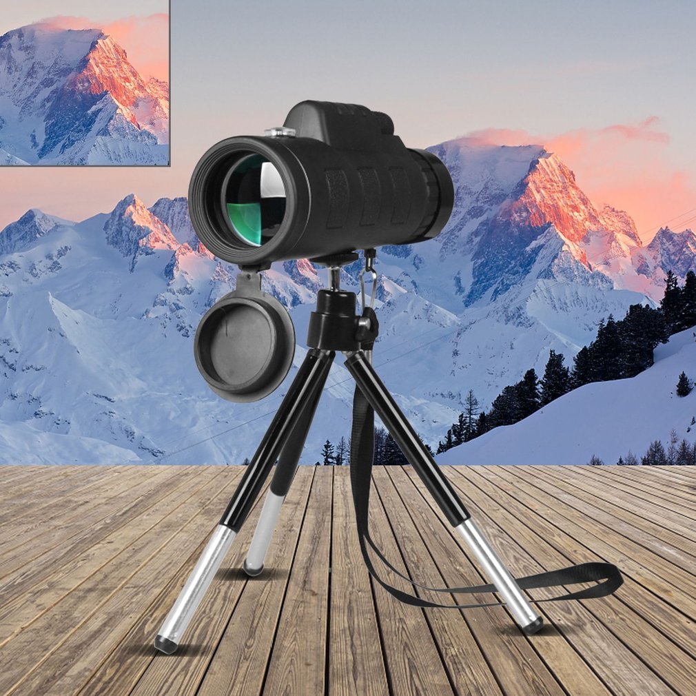 Compatible with Apple, Monocular Telescope Zoom Scope with Compass Phone Clip Tripod Shopifynow