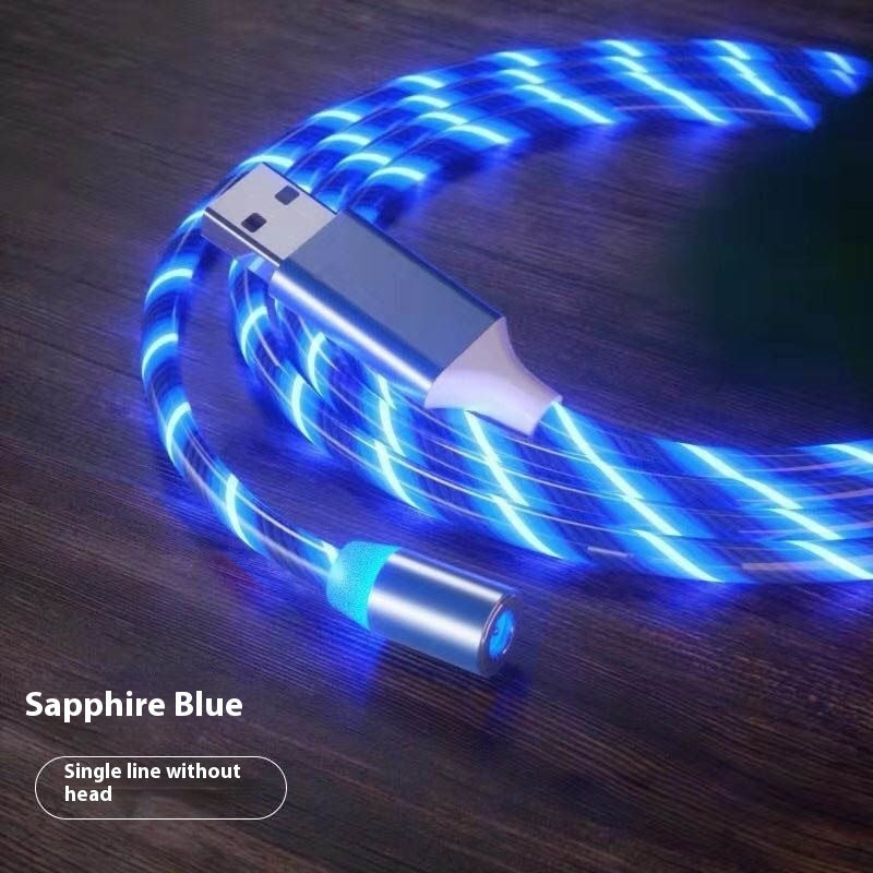 Magnetic Charging Cable Streamer Fast Charging Cable Lighting Micro USB Cable LED Magnet Charger Type-C Cable Shopifynow