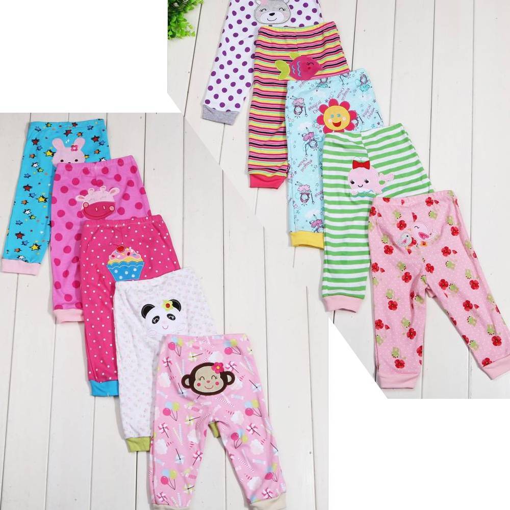 Cartoon print children's leggings 5 pieces Shopifynow