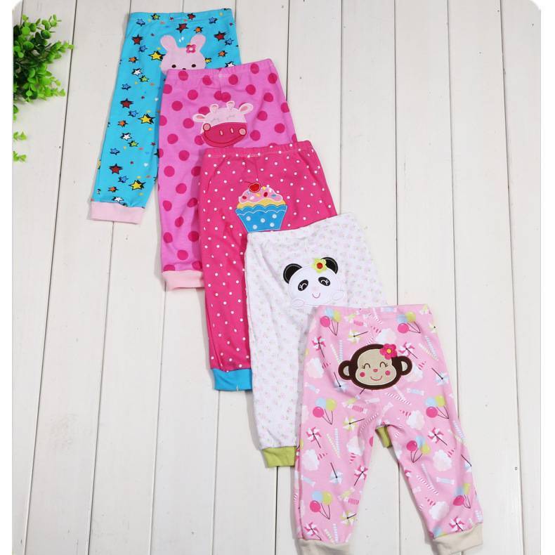 Cartoon print children's leggings 5 pieces Shopifynow