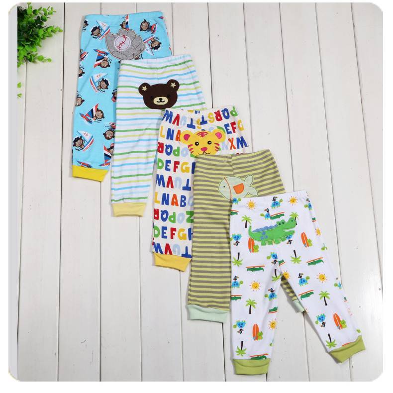 Cartoon print children's leggings 5 pieces Shopifynow