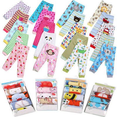 Cartoon print children's leggings 5 pieces Shopifynow