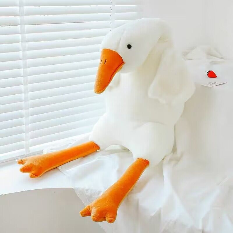 Cute Big White Geese Pillow Plush Toy Shopifynow