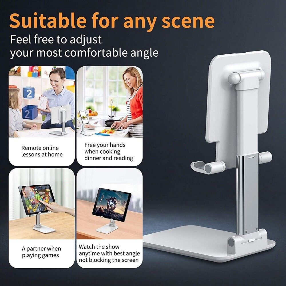 Cell Phone Stand Desktop Holder Tablet Stand Mount Mobile Phone Desktop Tablet Holder Table Cell Foldable Extend Support Desk Mobile Phone Holder Stand Shopifynow