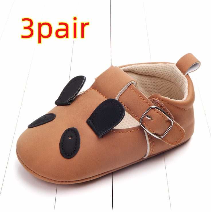 Spring and autumn cartoon animal baby shoes matte leather non-slip soft bottom baby shoes wholesale 0884 CJ
