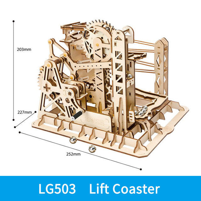 3D DIY Wooden Puzzle Roller Coaster Children's Toys Shopifynow