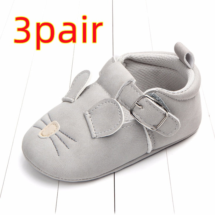 Spring and autumn cartoon animal baby shoes matte leather non-slip soft bottom baby shoes wholesale 0884 CJ