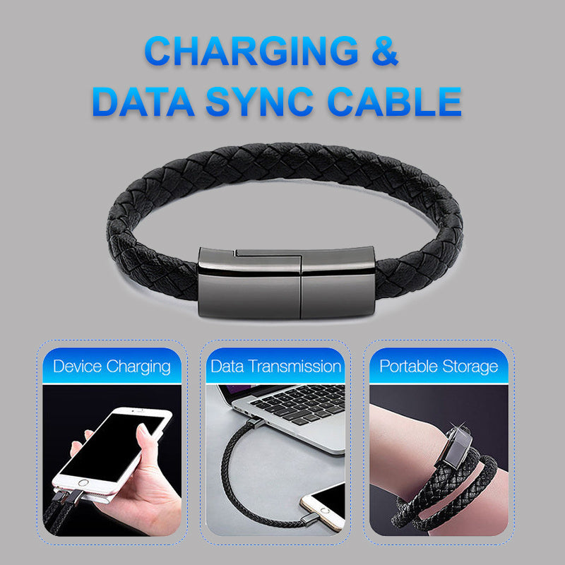 New Bracelet Charger USB Charging Cable Data Charging Cord For IPhone14 13 Max USB C Cable For Phone Micro Cable Shopifynow