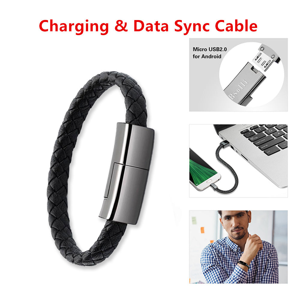 New Bracelet Charger USB Charging Cable Data Charging Cord For IPhone14 13 Max USB C Cable For Phone Micro Cable Shopifynow