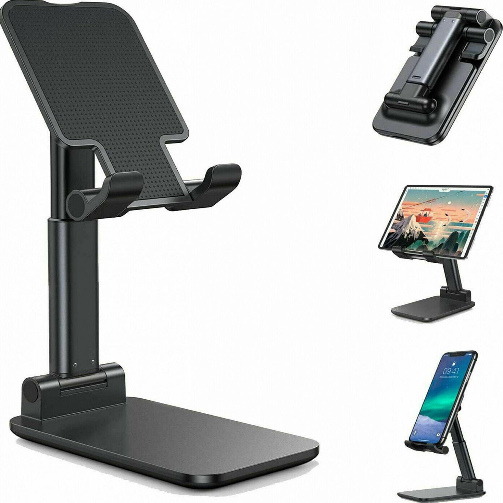 Cell Phone Stand Desktop Holder Tablet Stand Mount Mobile Phone Desktop Tablet Holder Table Cell Foldable Extend Support Desk Mobile Phone Holder Stand Shopifynow