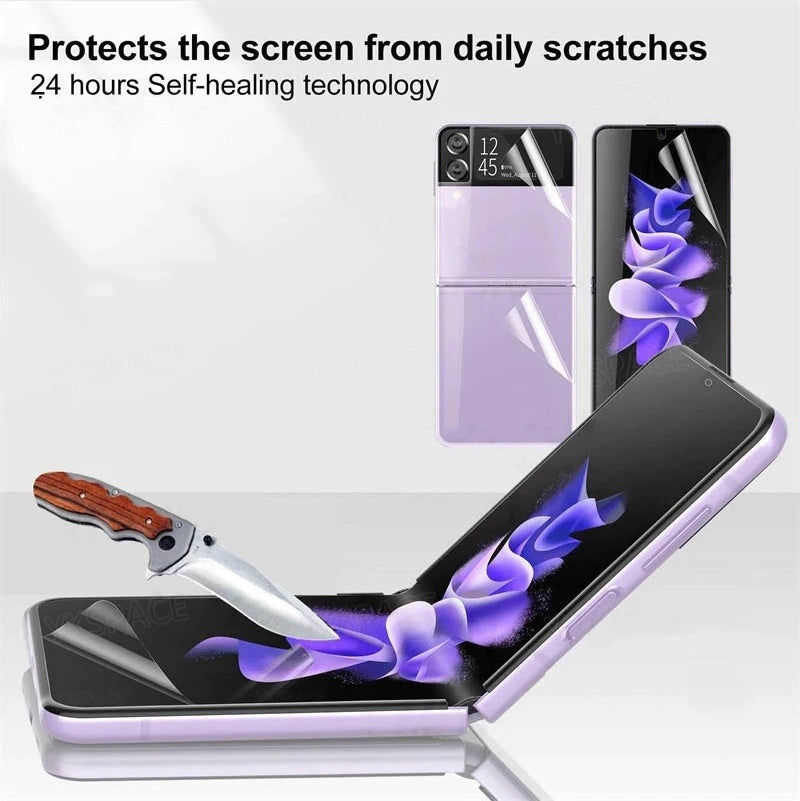 Galaxy Z Flip 3 5G Soft Hydrogel Screen Protector Film HD Lens Cover
