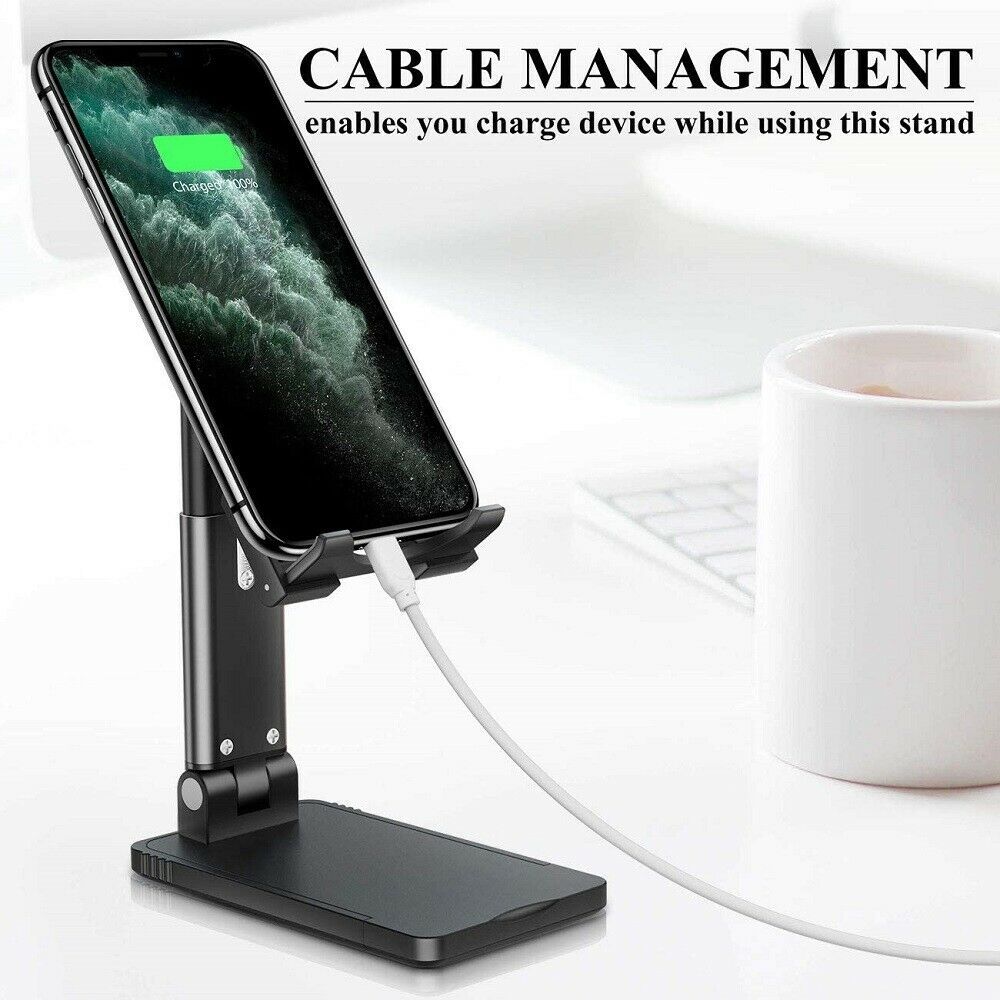 Cell Phone Stand Desktop Holder Tablet Stand Mount Mobile Phone Desktop Tablet Holder Table Cell Foldable Extend Support Desk Mobile Phone Holder Stand Shopifynow