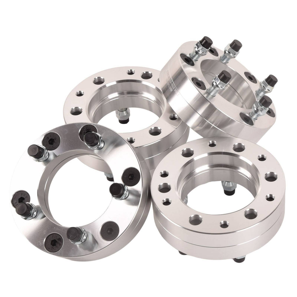 4x 6x5.5 To 5x5 Wheel Adapters 2'' Use 5 Lug Wheels On 6 Lug Trucks M14x1.5 Shopifynow