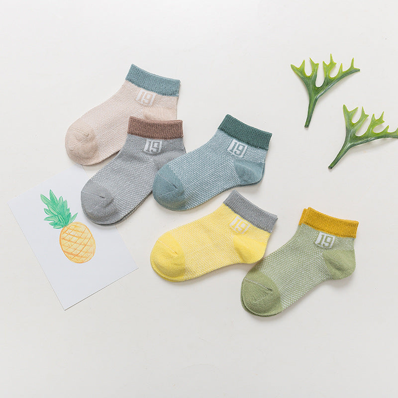 Cotton breathable male and female baby socks CJ