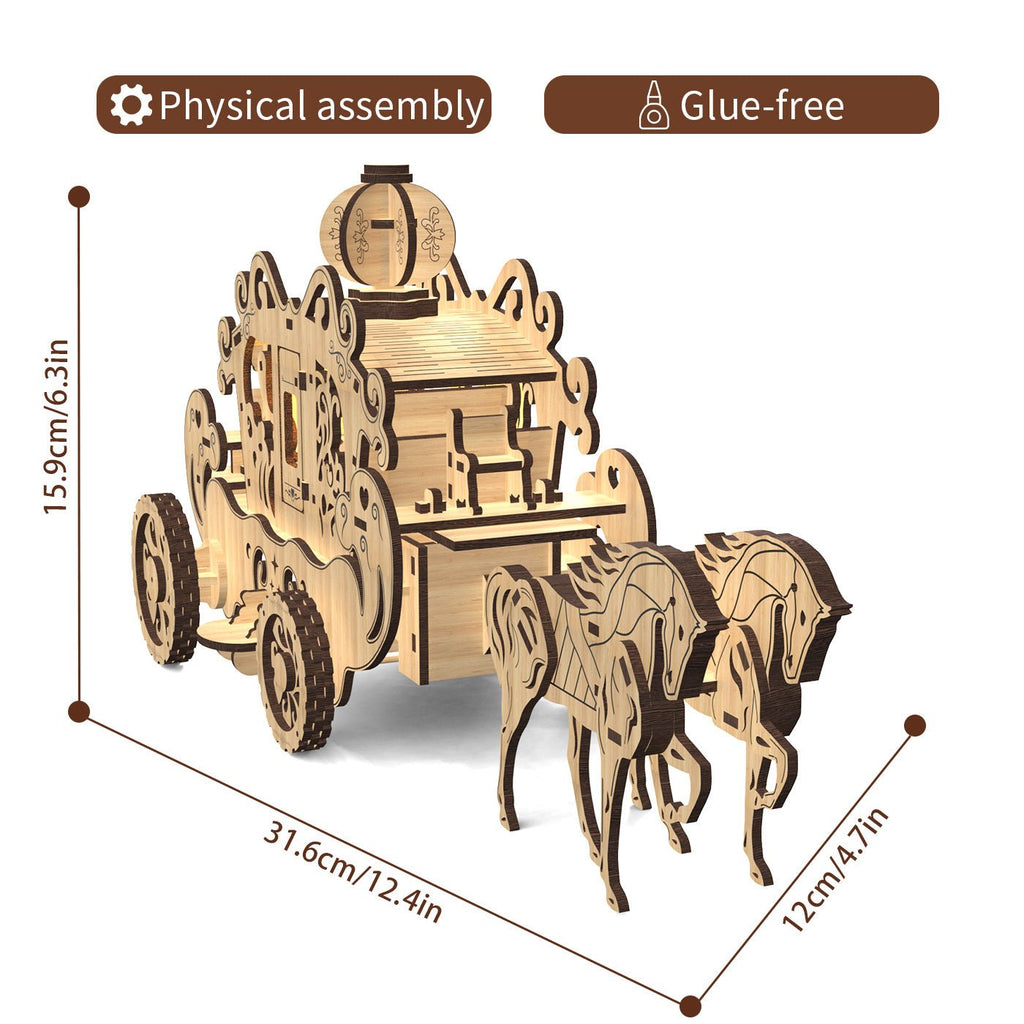 Home Fashion Simple Princess Amelia Carriage Modeling Puzzle Toys Shopifynow