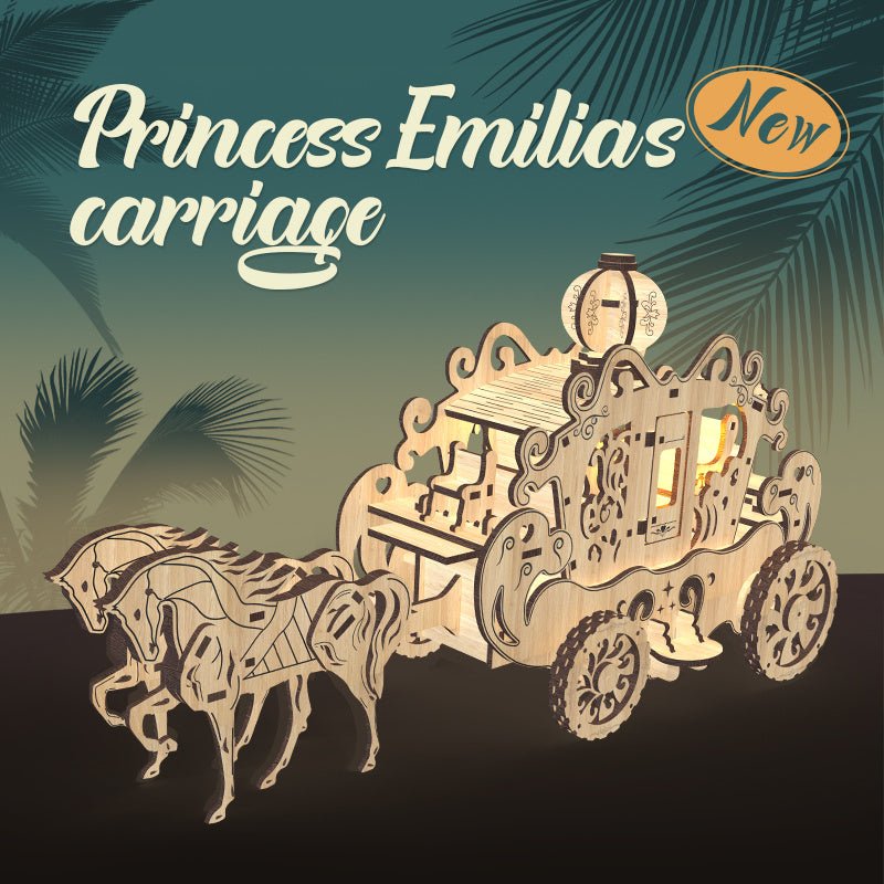 Home Fashion Simple Princess Amelia Carriage Modeling Puzzle Toys Shopifynow