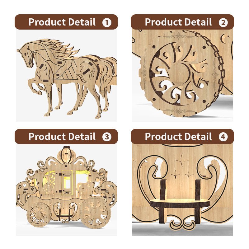 Home Fashion Simple Princess Amelia Carriage Modeling Puzzle Toys Shopifynow