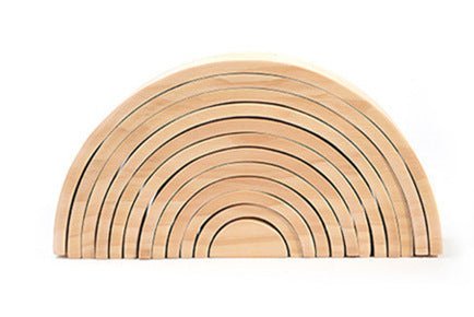 Jigsaw Puzzle Large 12-piece Arch Bridge Rainbow Building Blocks Early Childhood Education Toys Shopifynow