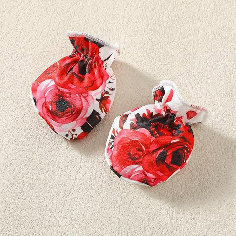 Newborn Baby Girl 'Hello I'm New Here' Romper Set Includes Floral Pants, Hat, Headband, & Coming Home Outfit Shopifynow