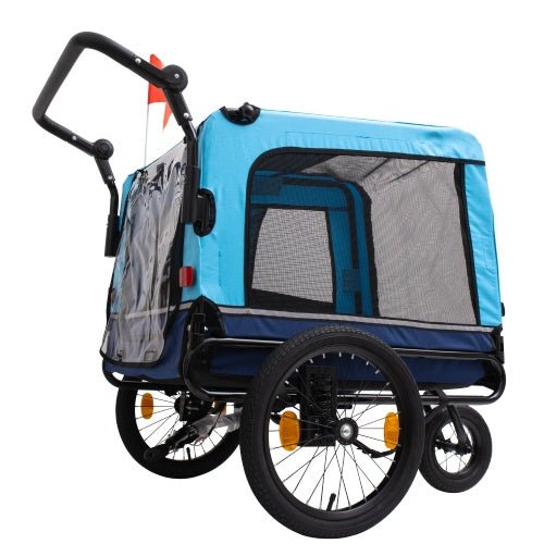 Outdoor Heavy Duty Foldable Utility Pet Stroller Dog Carriers Bicycle Trailer Shopifynow