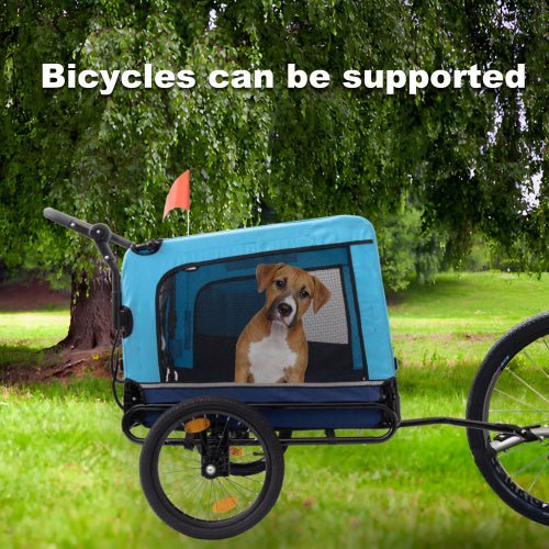 Outdoor Heavy Duty Foldable Utility Pet Stroller Dog Carriers Bicycle Trailer Shopifynow