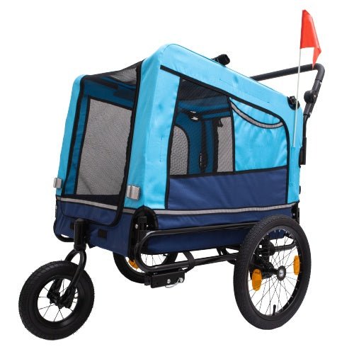 Outdoor Heavy Duty Foldable Utility Pet Stroller Dog Carriers Bicycle Trailer Shopifynow