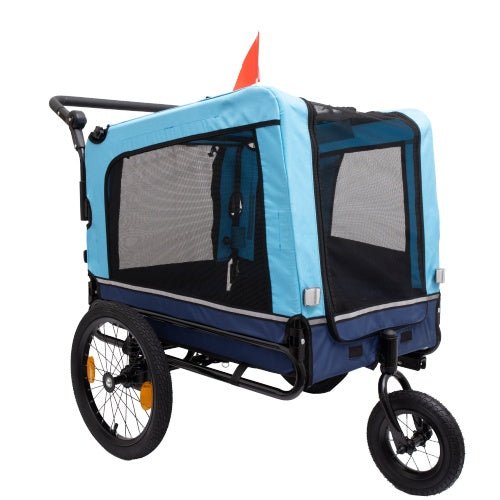 Outdoor Heavy Duty Foldable Utility Pet Stroller Dog Carriers Bicycle Trailer Shopifynow