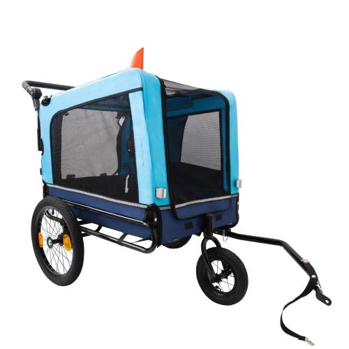 Outdoor Heavy Duty Foldable Utility Pet Stroller Dog Carriers Bicycle Trailer Shopifynow