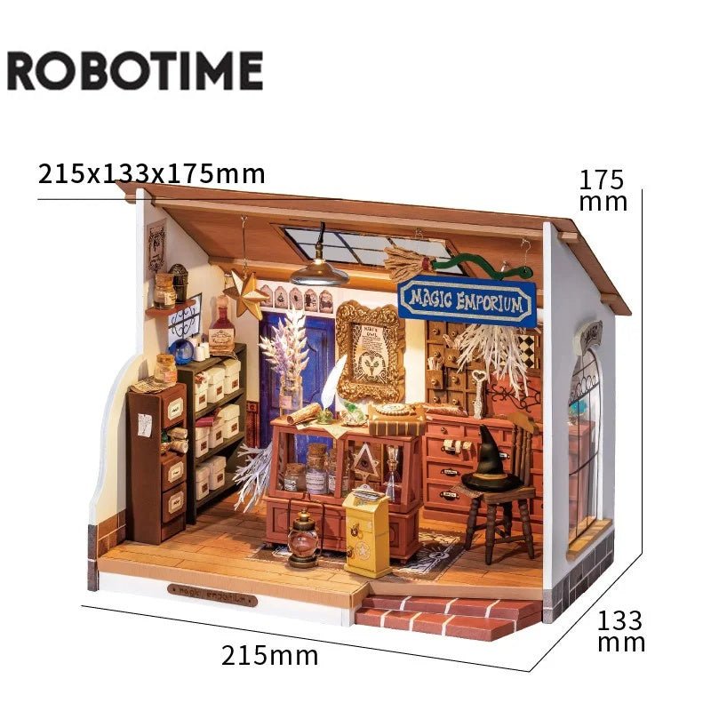 Robotime DIY Doll House With Furniture Children Green Miniature Dollhouse Wooden Kits Assemble Toy Xmas Brithday Gifts Shopifynow