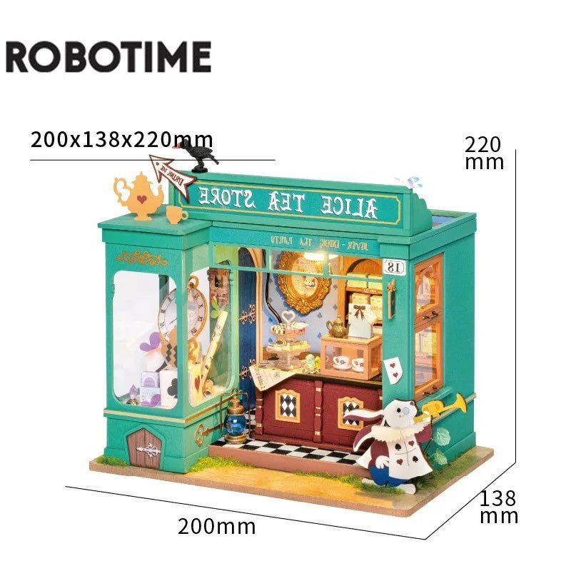 Robotime DIY Doll House With Furniture Children Green Miniature Dollhouse Wooden Kits Assemble Toy Xmas Brithday Gifts Shopifynow