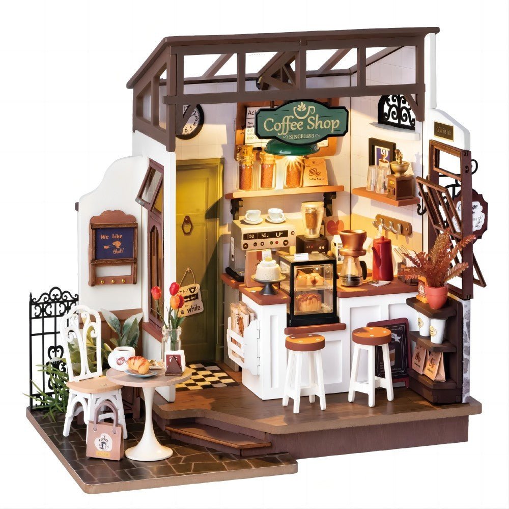 Robotime DIY Doll House With Furniture Children Green Miniature Dollhouse Wooden Kits Assemble Toy Xmas Brithday Gifts Shopifynow