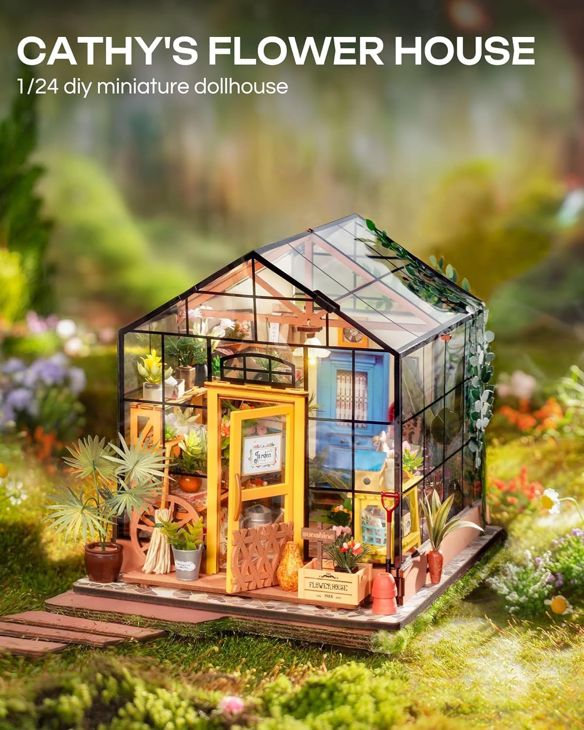 ROBOTIME DIY Miniature Dollhouse Kits Wooden Dollhouse Model DG102 DG104 DG108 DG109 Shopifynow