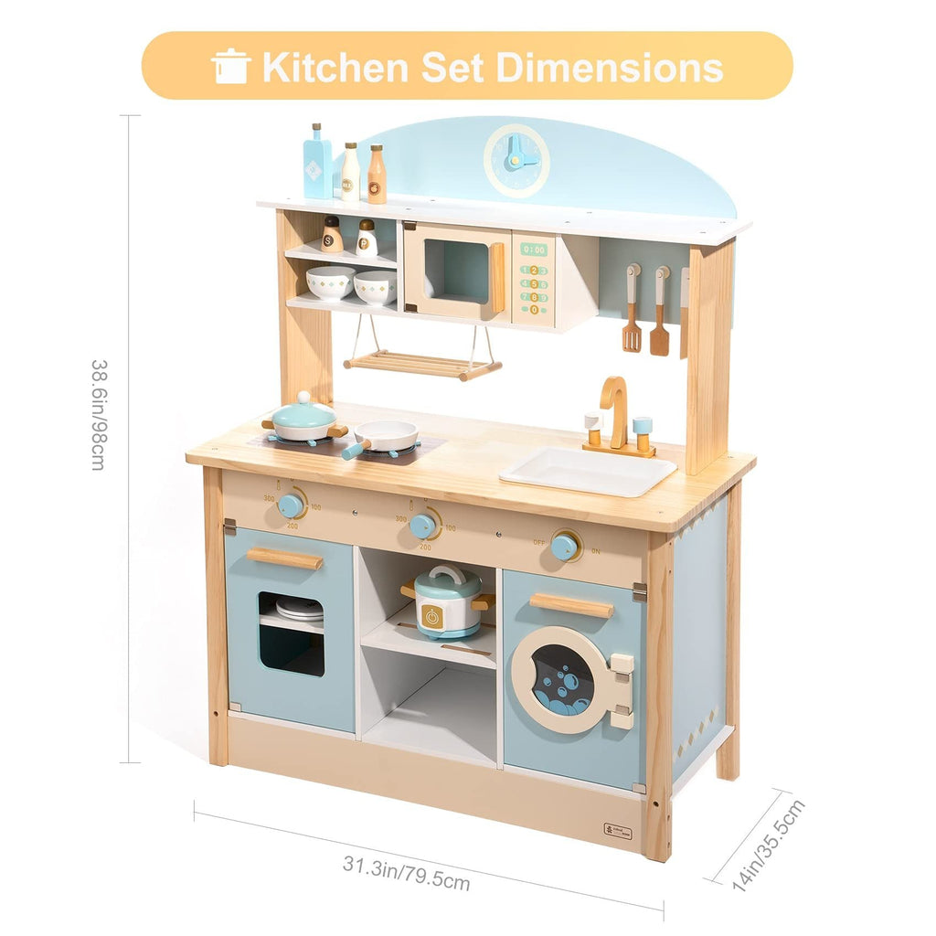 ROBOTIME DIY Pretend Play Kitchen Cooking Toy Set Gift For Boys And Girls Shopifynow