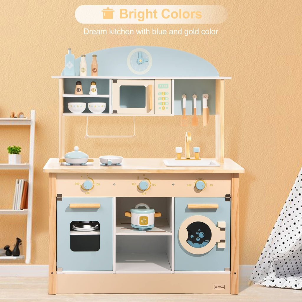 ROBOTIME DIY Pretend Play Kitchen Cooking Toy Set Gift For Boys And Girls Shopifynow