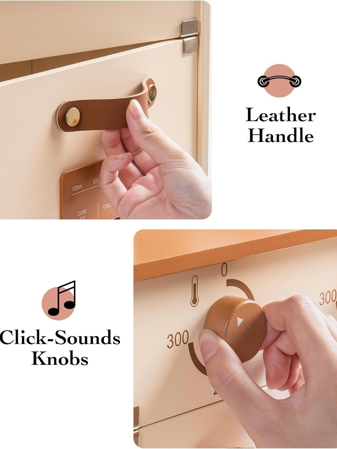 ROBOTIME Wooden Play Kitchen With Pretend Ice Cube Dispenser For  Toddler Age 3 Shopifynow