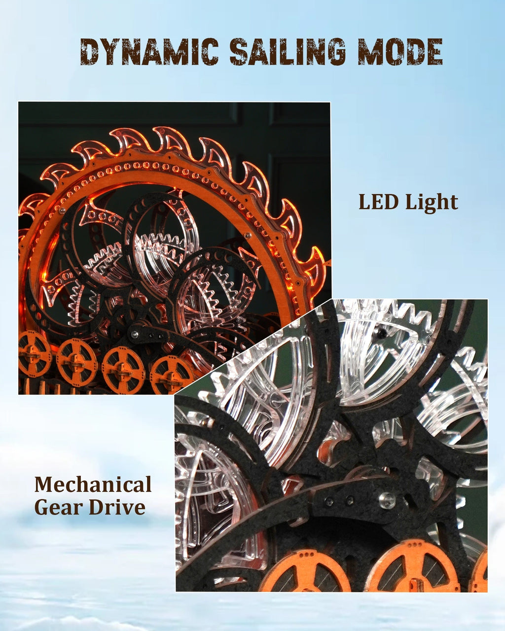 ROKR Dragon Boat Electric Mechanical 3D Wooden Puzzle Toys Games Teens Gift Shopifynow