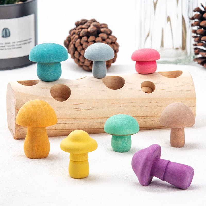 Simulation Mushroom Picking Game Wooden Toys Shopifynow
