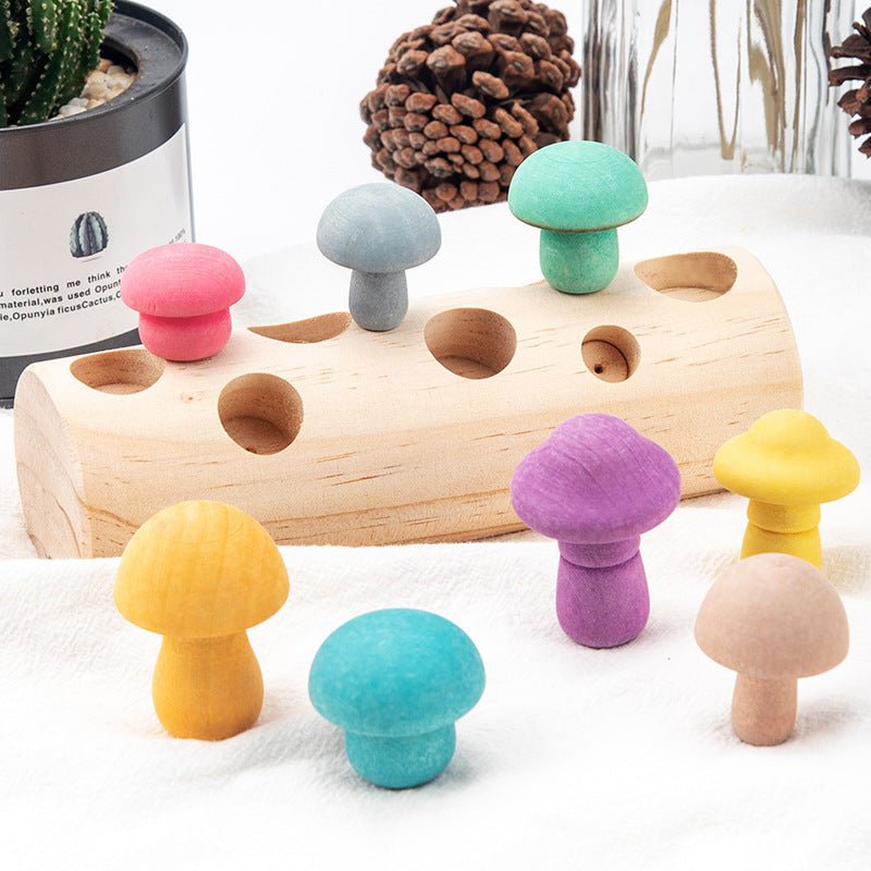 Simulation Mushroom Picking Game Wooden Toys Shopifynow