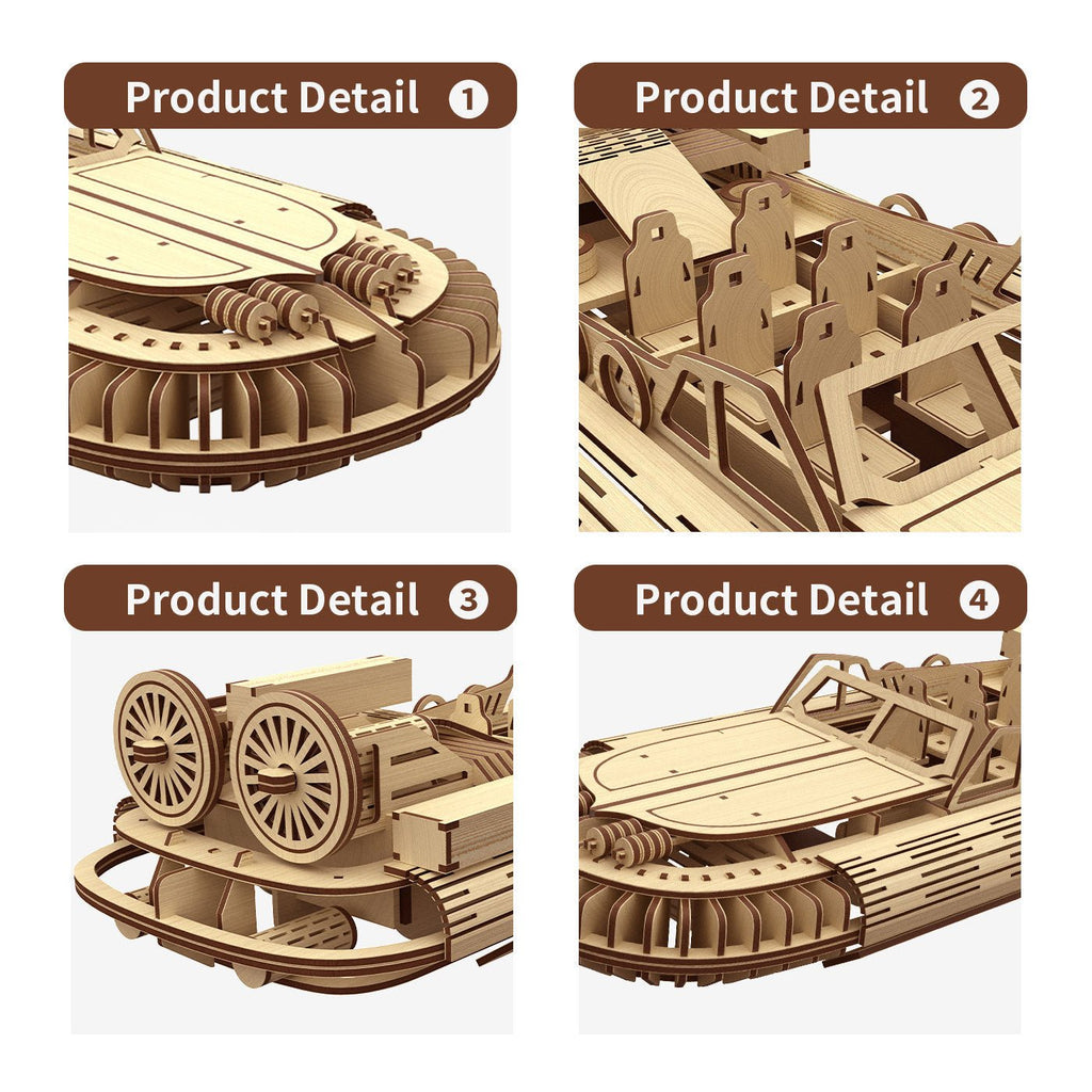 Stylish And Simple Allengrad Speedboat Shape Puzzle Toy Shopifynow