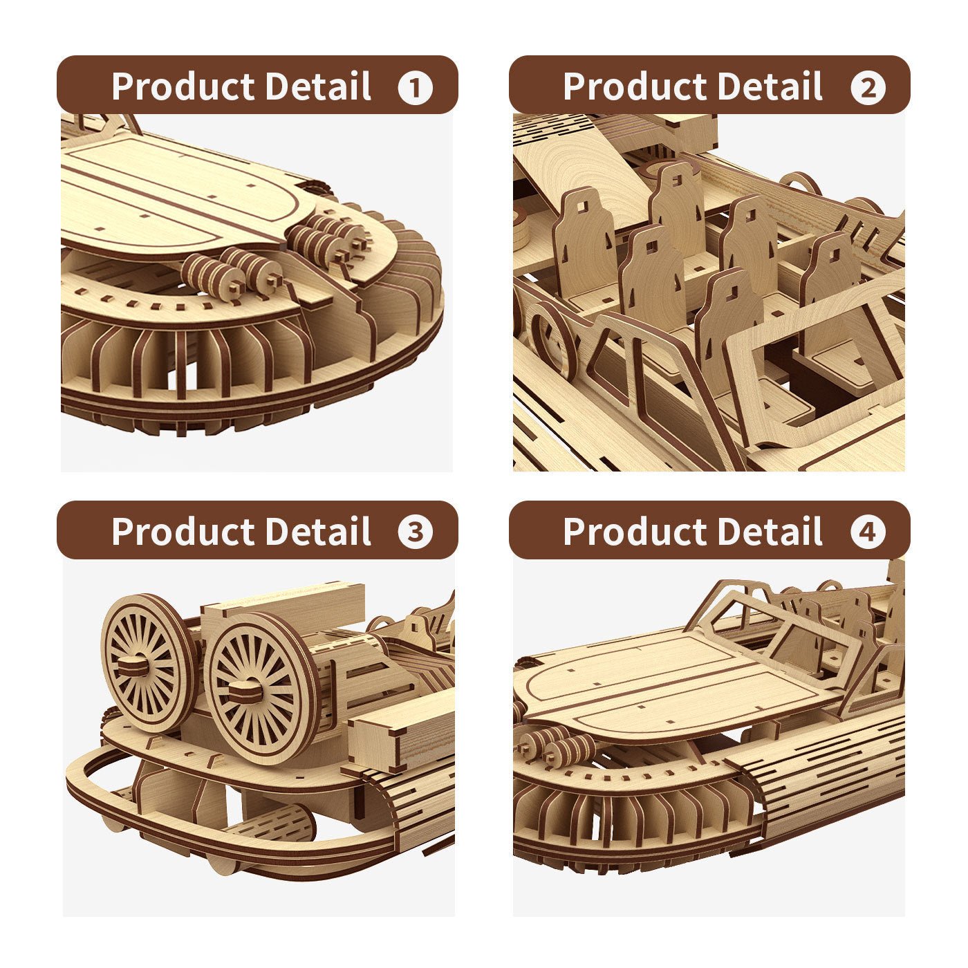 Stylish And Simple Allengrad Speedboat Shape Puzzle Toy Shopifynow