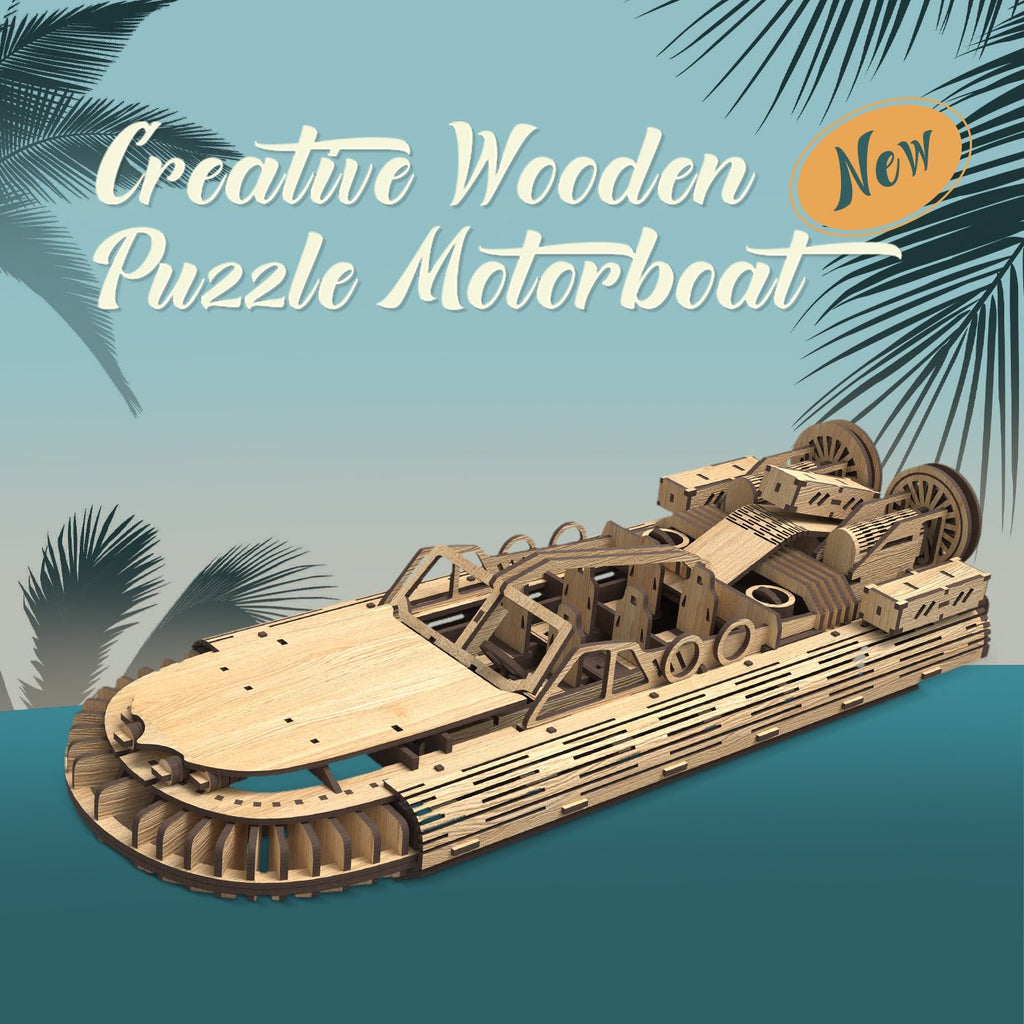 Stylish And Simple Allengrad Speedboat Shape Puzzle Toy Shopifynow